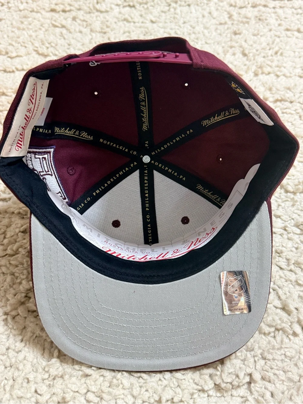 Mitchell & Ness Los Angeles Kings Burgundy Vintage Fashion Snapback Hat